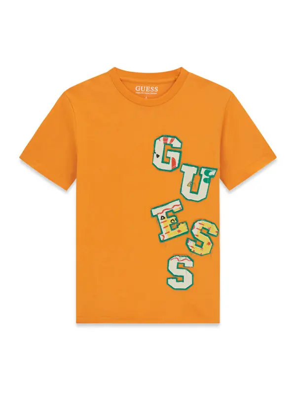 Guess Guess T-shirt L6GI02 K8HM4 Narančasta Relaxed Fit