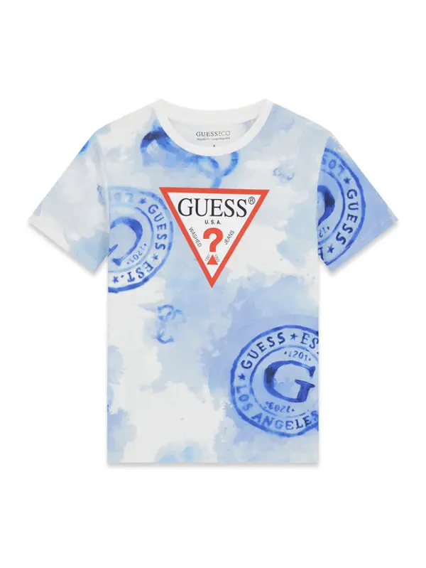 Guess Guess T-shirt L6GI03 K8HM4 Plava Regular Fit