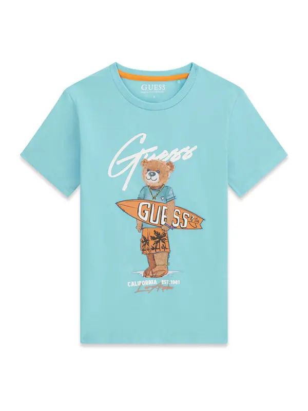 Guess Guess T-shirt L6GI09 K8HM4 Plava Regular Fit