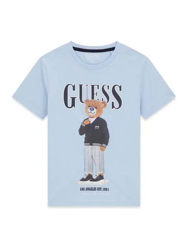 Guess Guess T-shirt L6GI09 K8HM4 Svijetloplava Regular Fit
