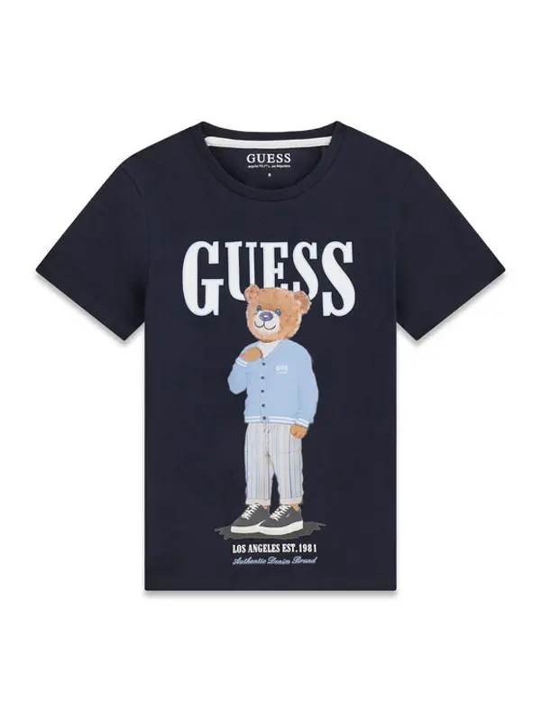 Guess Guess T-shirt L6GI09 K8HM4 Tamnoplava Regular Fit