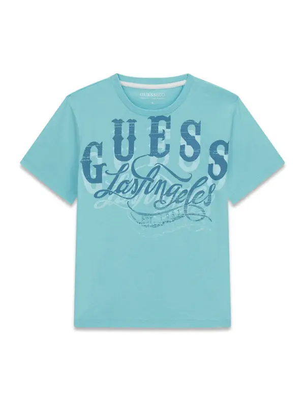 Guess Guess T-shirt L6GI13 K8HM4 Svijetlo plava Regular Fit