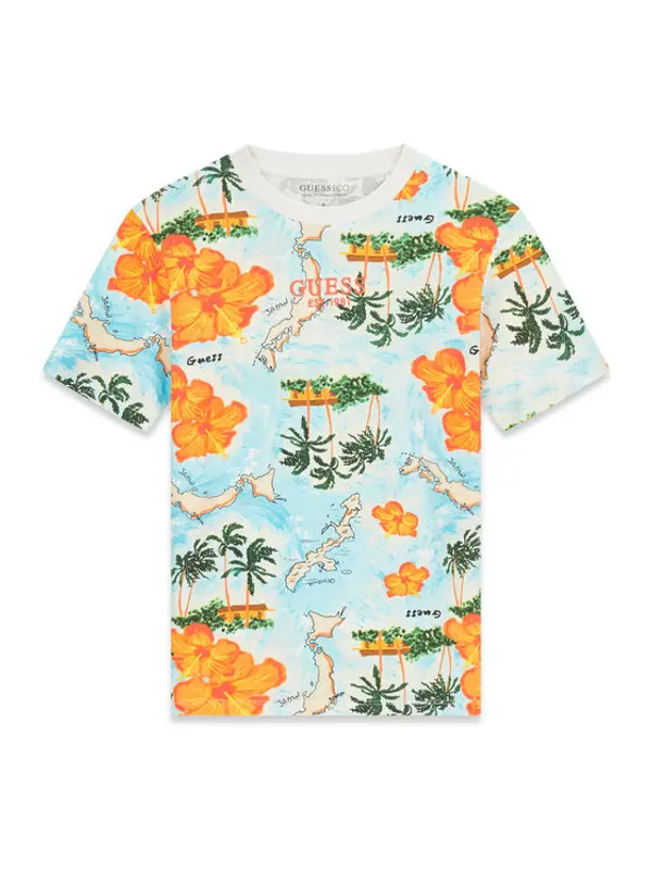 Guess Guess T-shirt L6GI14 K8HM4 Šarena Relaxed Fit