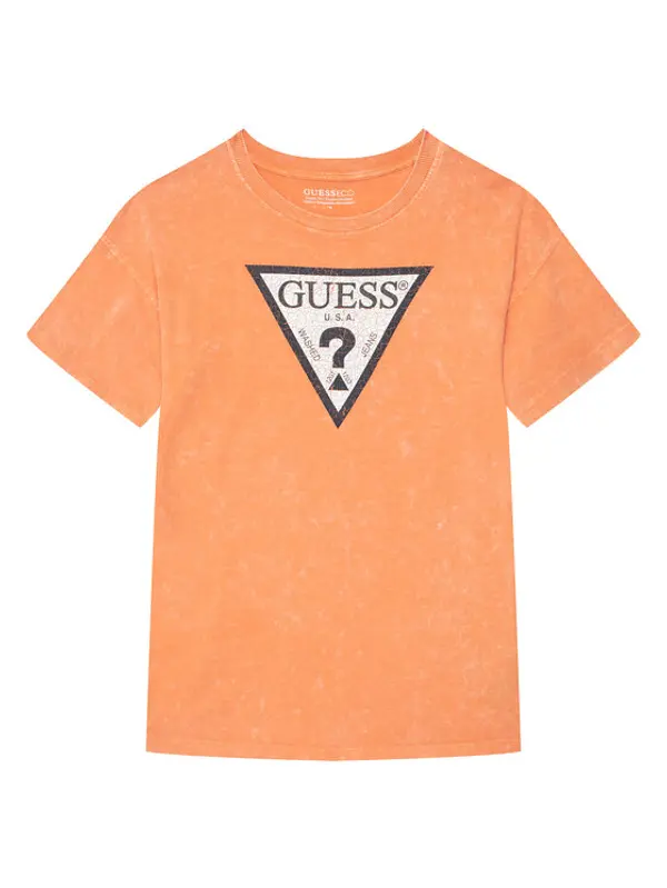 Guess Guess T-shirt L6GI18 K8HM4 Narančasta Relaxed Fit