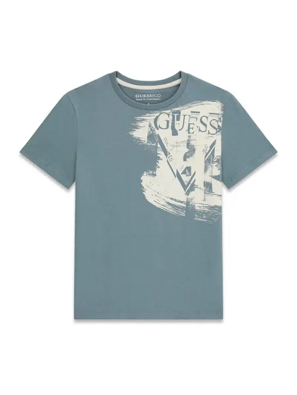 Guess Guess T-shirt L6GI20 K8HM4 Plava Regular Fit