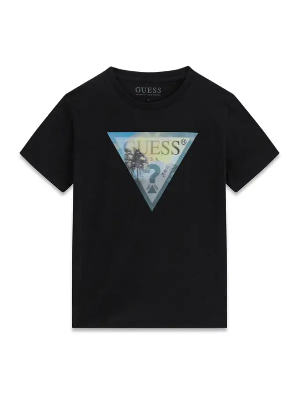 Guess Guess T-shirt L6GI25 K8HM4 Crna Regular Fit