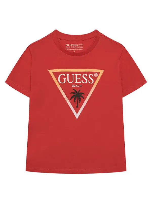 Guess Guess T-shirt L6GI27 J1314 Crvena Regular Fit