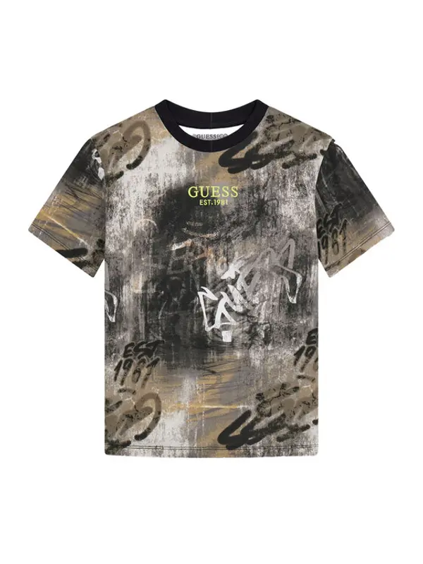 Guess Guess T-shirt L6RI04 K8HM4 Šarena Oversize