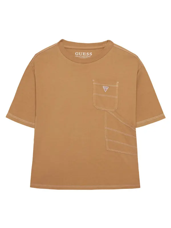 Guess Guess T-shirt L6RI07 K8HM4 Bež Regular Fit