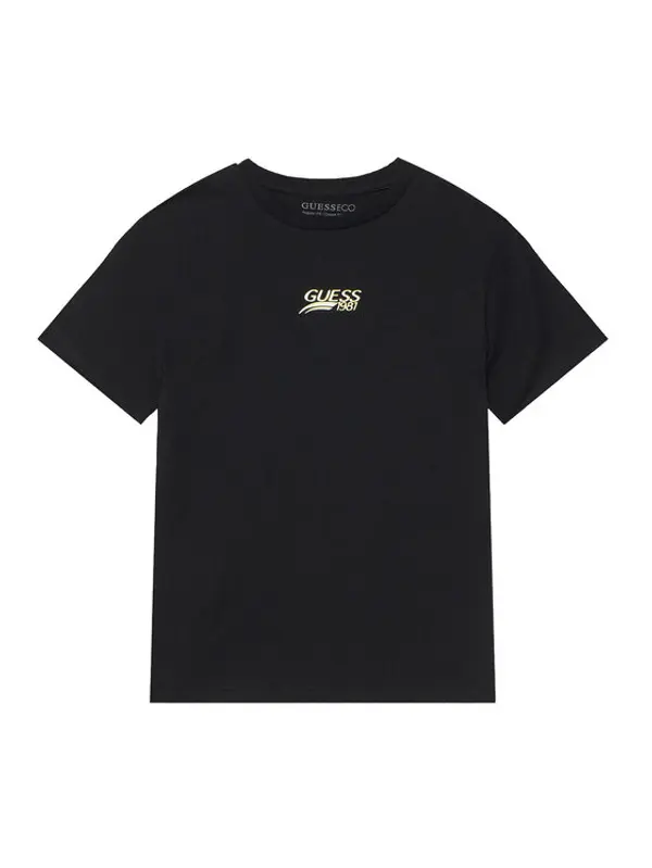 Guess Guess T-shirt L6RI10 K8HM4 Crna Regular Fit