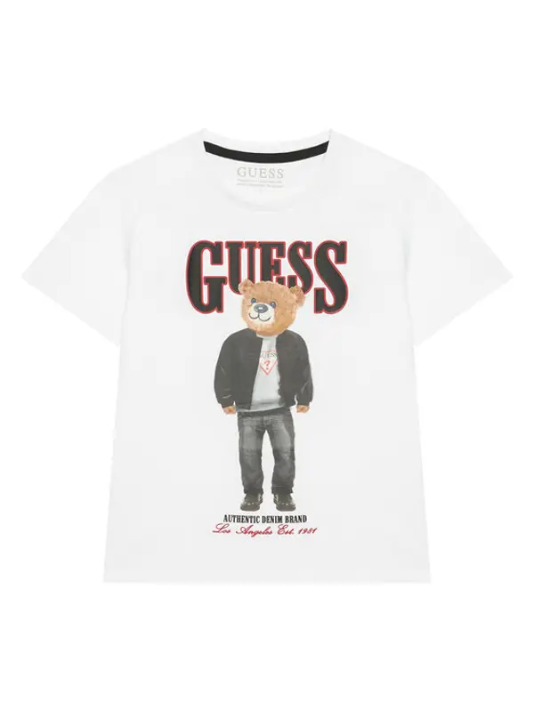 Guess Guess T-shirt L6RI11 K8HM4 Bijela Regular Fit