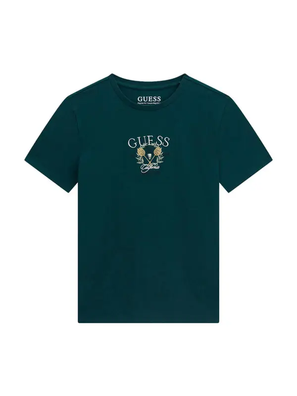 Guess Guess T-shirt L6YI25 K3764 Tamno zelena Regular Fit