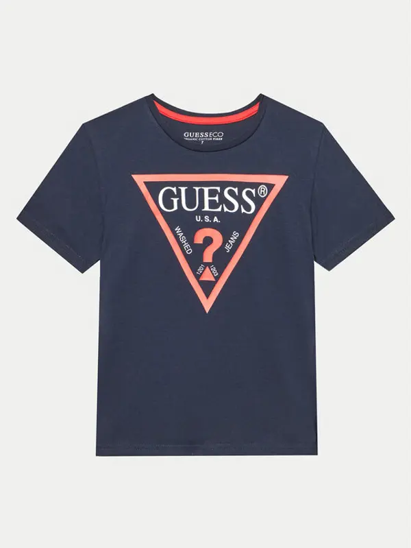 Guess Guess T-shirt L73I55 K8HM0 Plava Regular Fit