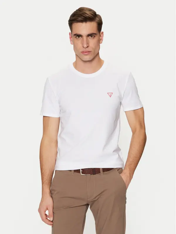 Guess Guess T-shirt M2YI24 J1314 Bijela Slim Fit