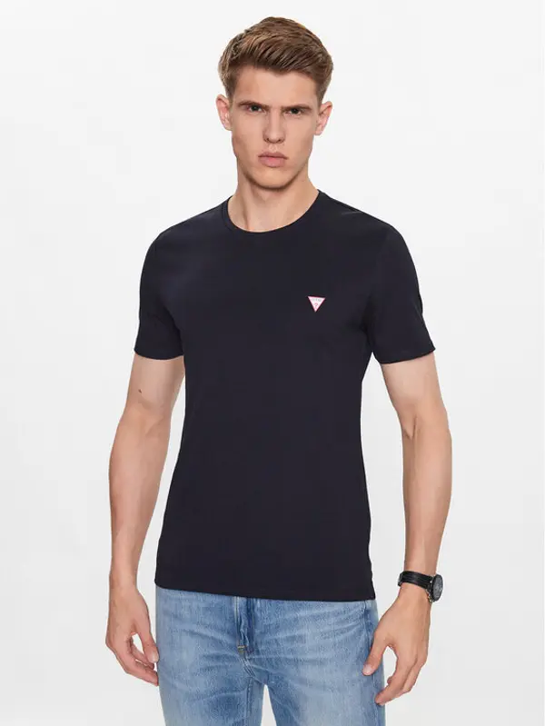 Guess Guess T-shirt M2YI36 I3Z14 Tamnoplava Slim Fit