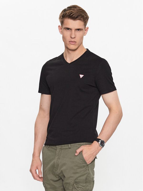 Guess Guess T-shirt M2YI37 I3Z14 Crna Slim Fit