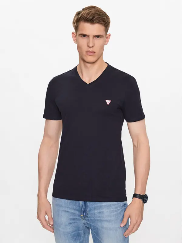 Guess Guess T-shirt M2YI37 I3Z14 Tamnoplava Slim Fit