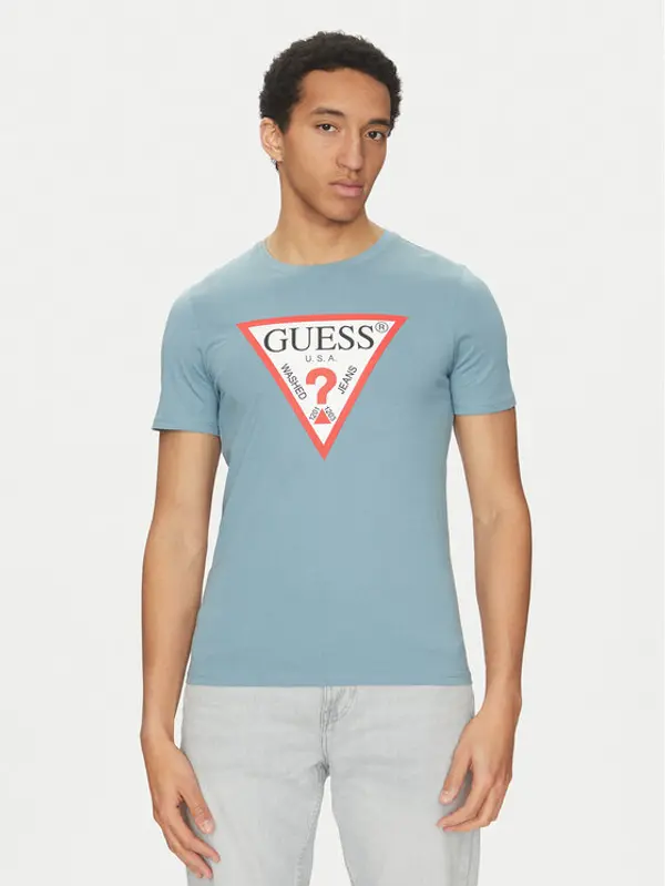 Guess Guess T-shirt M2YI71 I3Z14 Plava Regular Fit