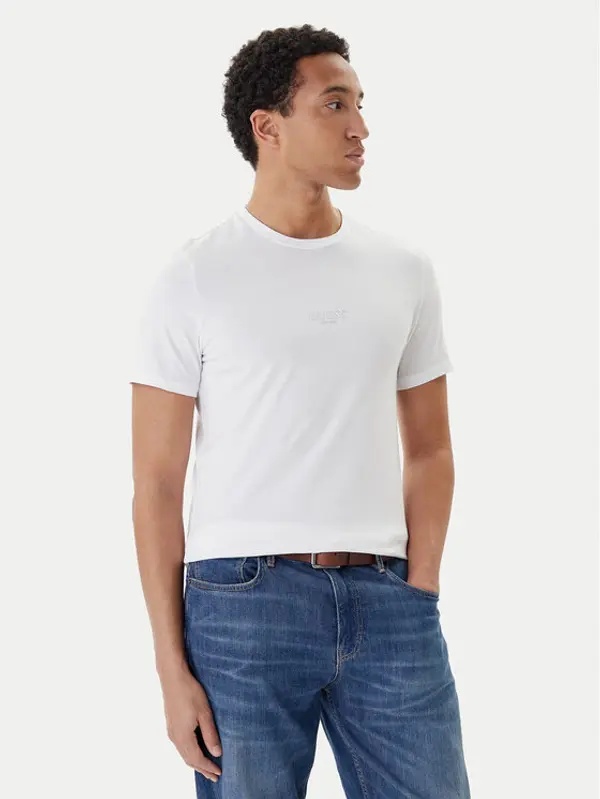 Guess Guess T-shirt M2YI72 I3Z14 Bijela Slim Fit