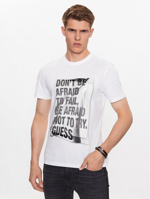 Guess Guess T-shirt M3YI06 I3Z14 Bijela Slim Fit