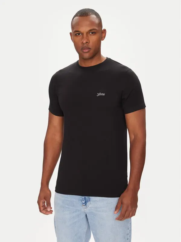 Guess Guess T-shirt M4GI70 KC9X0 Crna Slim Fit