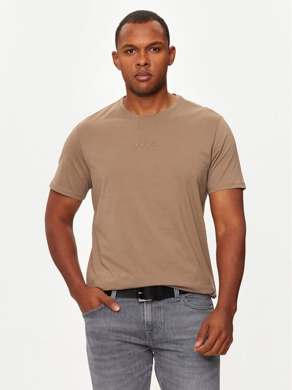 Guess Guess T-shirt M4GP39 K7HD0 Smeđa Regular Fit