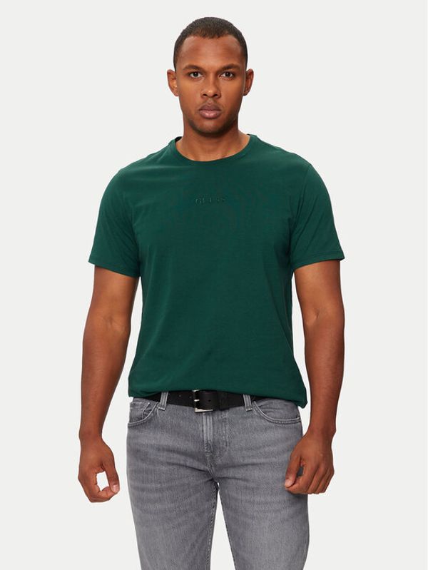 Guess Guess T-shirt M4GP39 K7HD0 Zelena Regular Fit