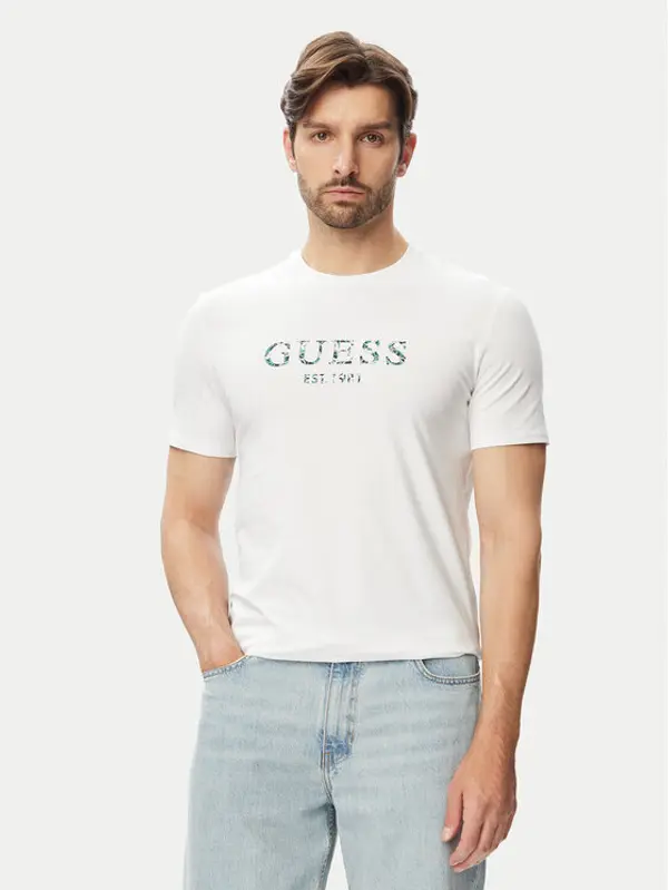Guess Guess T-shirt M4YI38 J1314 Bijela Regular Fit