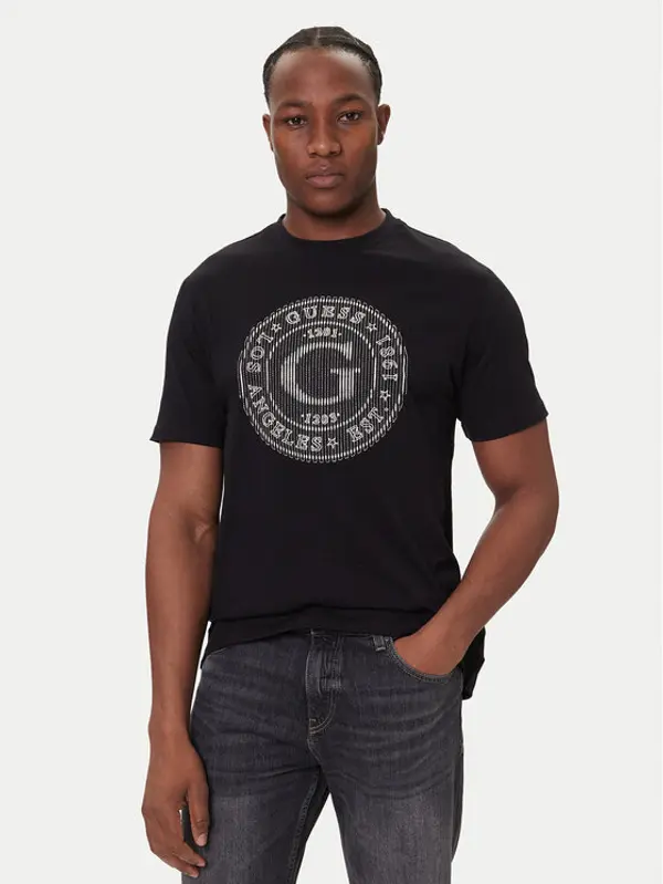 Guess Guess T-shirt M5BI15 K8FQ4 Crna Regular Fit