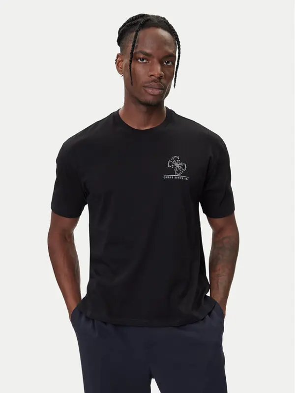 Guess Guess T-shirt M5BI56 KBZV1 Crna Relaxed Fit