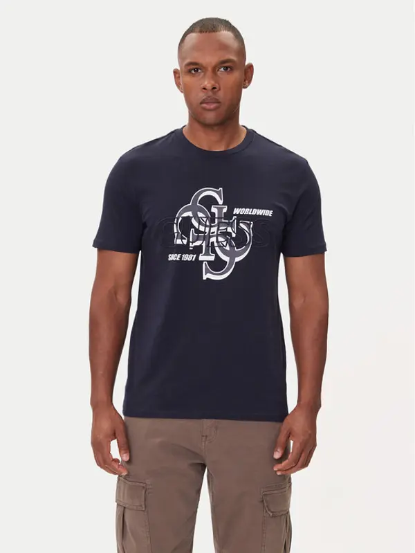 Guess Guess T-shirt M5BI72 I3Z14 Plava Slim Fit