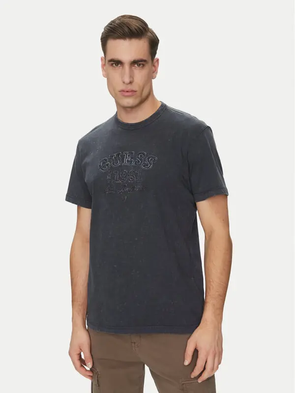 Guess Guess T-shirt M5GI14 K8FQ4 Tamnoplava Regular Fit