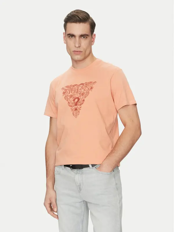 Guess Guess T-shirt M5GI16 K8FQ4 Narančasta Regular Fit