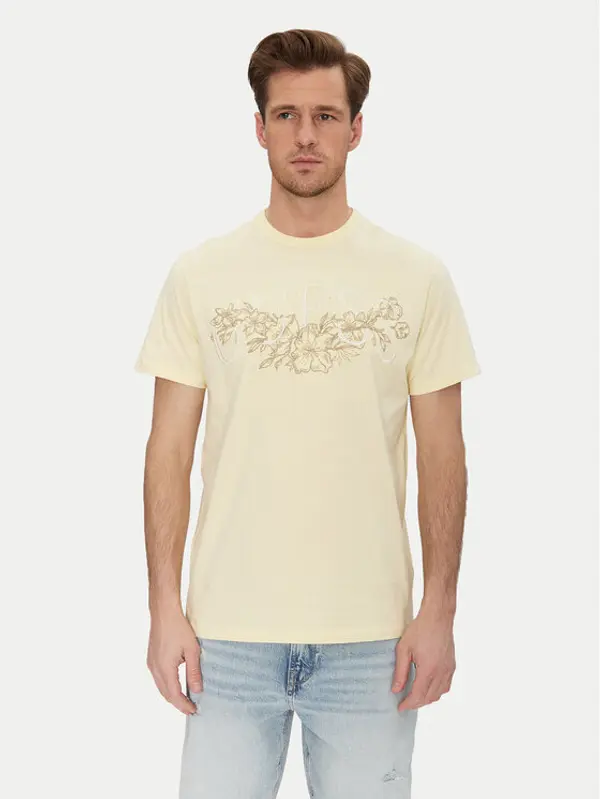 Guess Guess T-shirt M5GI17 K8FQ4 Bež Regular Fit