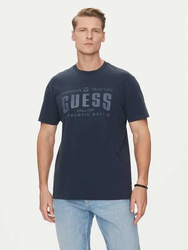Guess Guess T-shirt M5GI27 KBW41 Tamnoplava Regular Fit