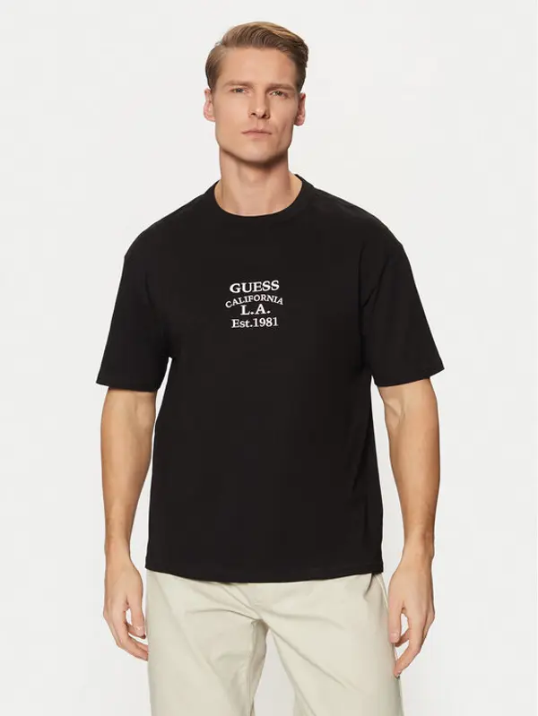 Guess Guess T-shirt M5RI35 K8FQ4 Crna Oversize