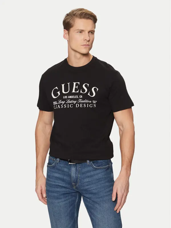 Guess Guess T-shirt M5RI43 K9RM1 Crna Regular Fit