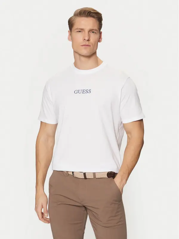 Guess Guess T-shirt M5RI58 K9RM1 Bijela Regular Fit