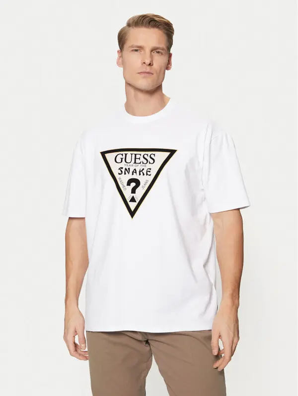 Guess Guess T-shirt M5RI91 KAC30 Bijela Oversize