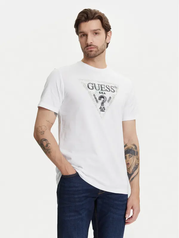 Guess Guess T-shirt M5YI15 I3Z14 Bijela Regular Fit
