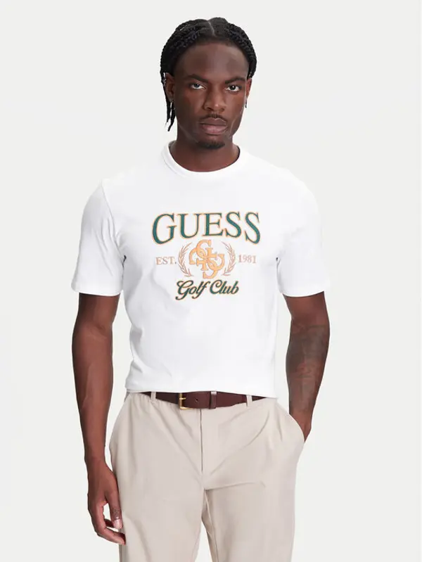 Guess Guess T-shirt M5YI22 K8FQ4 Bijela Regular Fit