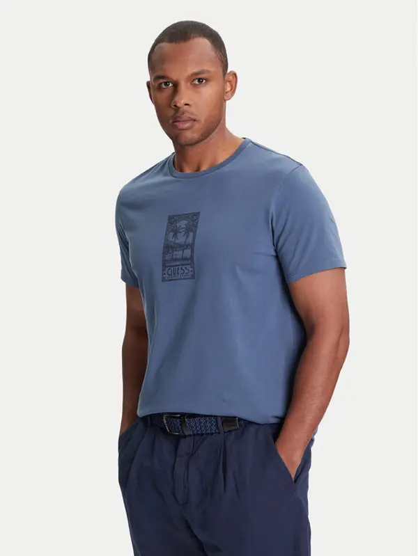 Guess Guess T-shirt M5YI67 KBW41 Plava Regular Fit