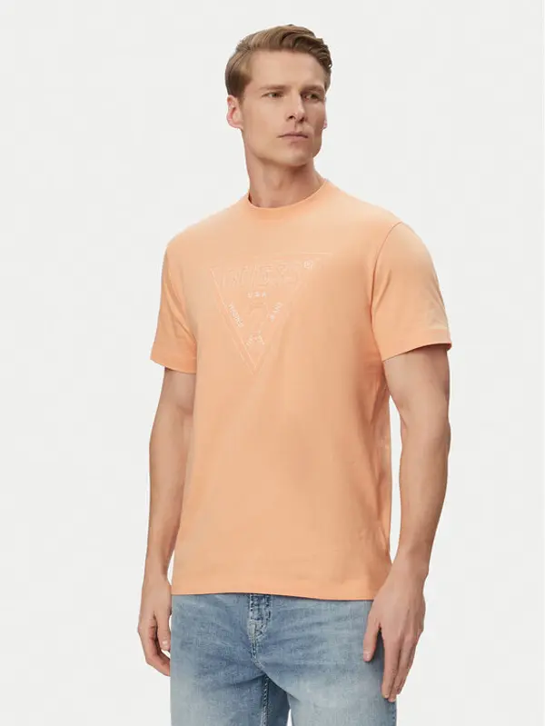 Guess Guess T-shirt M6GI15 K3008 Narančasta Regular Fit