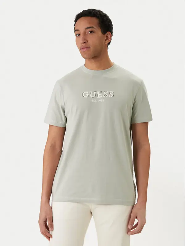 Guess Guess T-shirt M6GI16 K3032 Svijetlo zelena Regular Fit