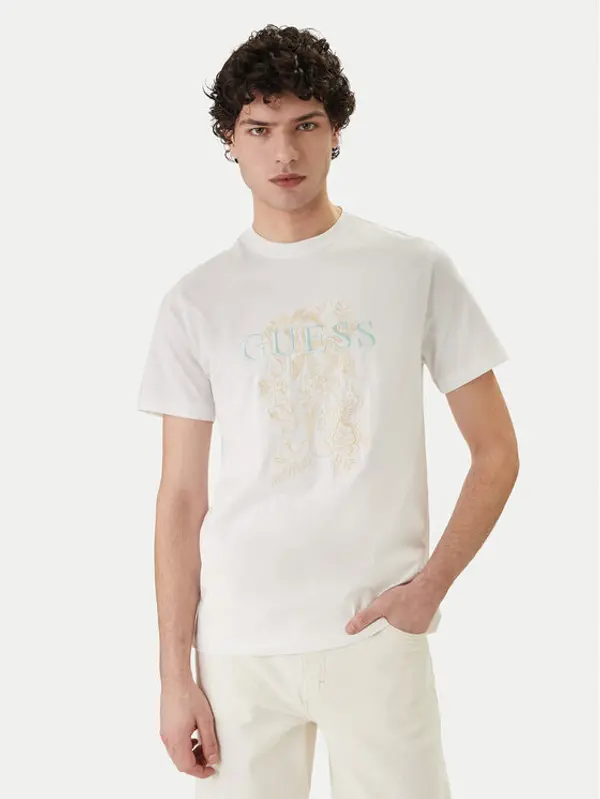Guess Guess T-shirt M6GI17 K3038 Bijela Regular Fit