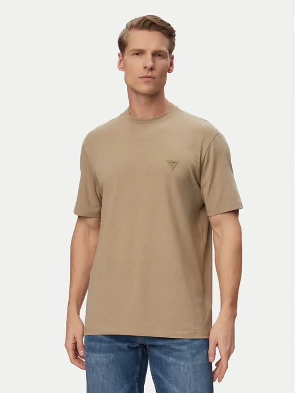 Guess Guess T-shirt M6GI21 K3053 Kaki Regular Fit