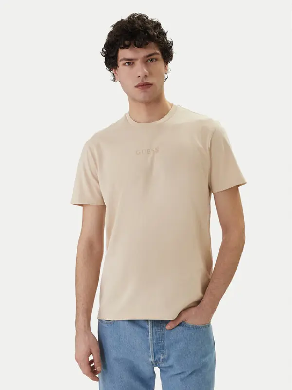 Guess Guess T-shirt M6GI27 K3249 Bež Regular Fit