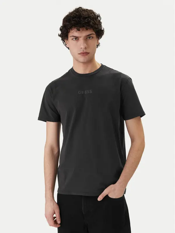 Guess Guess T-shirt M6GI27 K3249 Crna Regular Fit