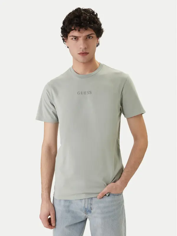 Guess Guess T-shirt M6GI27 K3249 Zelena Regular Fit