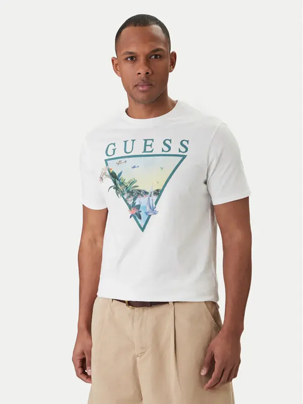 Guess Guess T-shirt M6GI49 K3584 Bijela Reglan Fit